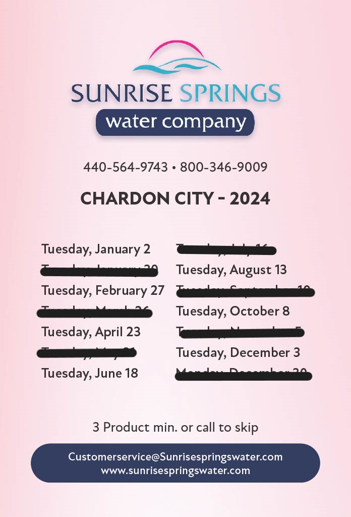 Chardon CIty 2024 Eom 1 2 Sunrise Springs Water Company   Chardon City 2024 EOM 1 2 